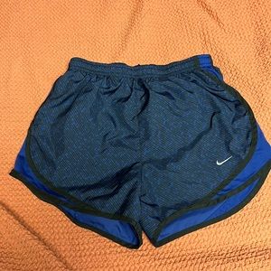 Blue and Black Nike Shorts- Size Small